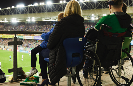 Wheelchair accessibility at Stadium