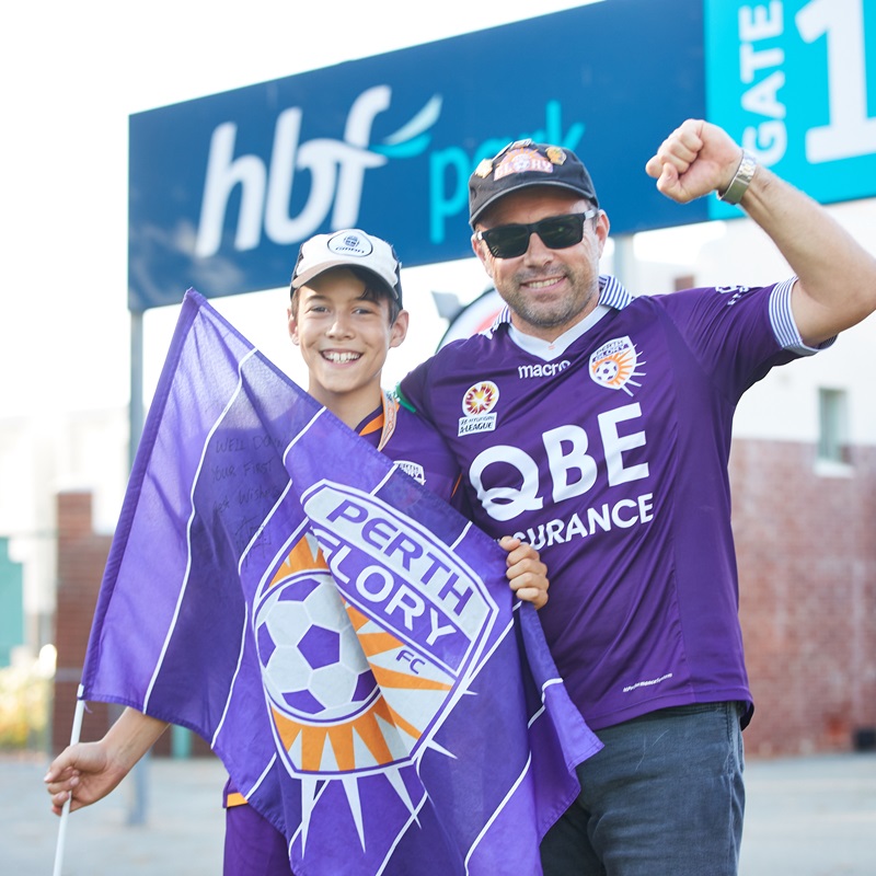 Perth Glory Fans at Gate 1